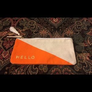 NEW “HELLO” Canvas Cosmetic Bag